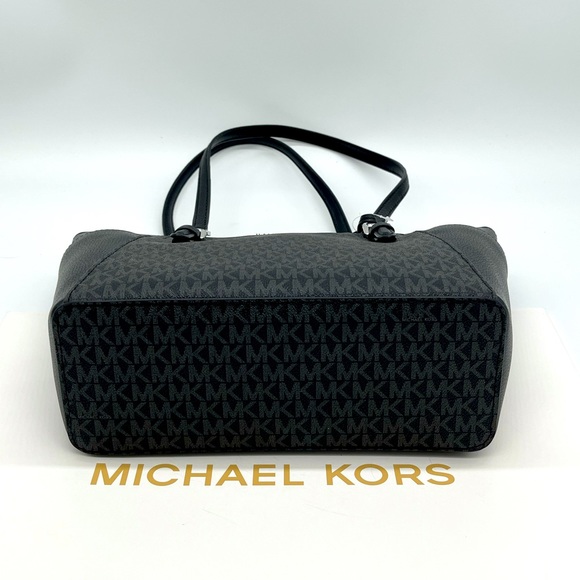 Michael Kors Large Top Zip Charlotte Tote Black - Picture 7 of 11